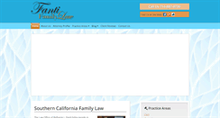 Desktop Screenshot of fantifamilylaw.com